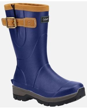 Cotswold Stratus Short Rubber Wellington Boots - Blue