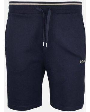 BOSS Tracksuit Lounge Shorts, Dark - Blue