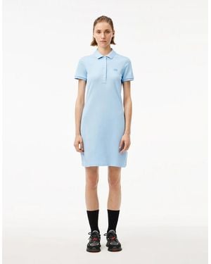 Lacoste Slim Fit Stretch Mini Piqué Polo Dress - Blue