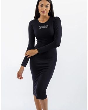 Juicy Couture Dizzie Midi Dress - Black
