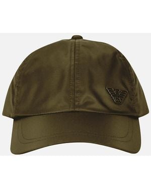 Emporio Armani Eagle Logo Khaki Cap - Green