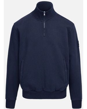 Sandbanks Quarter Zip Sweatshirt - Blue