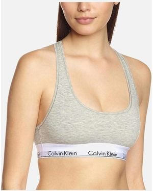 Calvin Klein Modern Cotton Sport Bralette Qf2525 - Grey