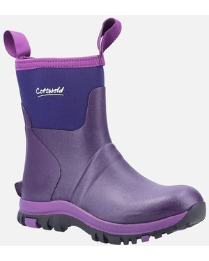 Cotswold Blaze Tpr+Neoprene Wellington Boots - Purple