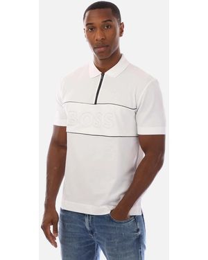 BOSS Paras 20 Polo Shirt - White