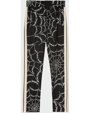 Palm Angels Spider Web Classic Trackpants - Black