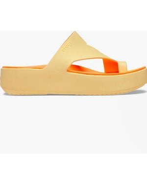 Crocs™ 210834-78Z Getaway Platform Toe Loop Sandals Golden Hour - Orange