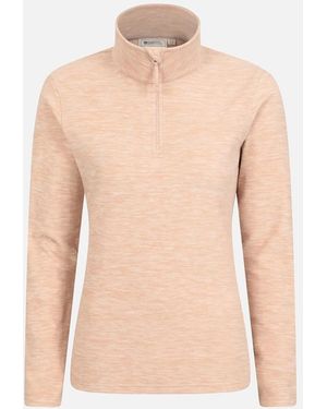 Mountain Warehouse Ladies Snowdon Melange Fleece Top - Pink