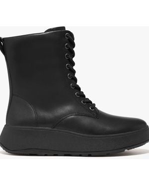Fitflop F-Mode Flatform Ankle Boots All - Black