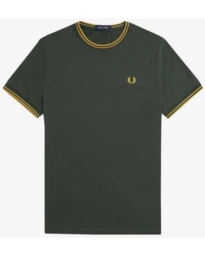 Fred Perry M1588 Twin Tipped T-Shirt - Green