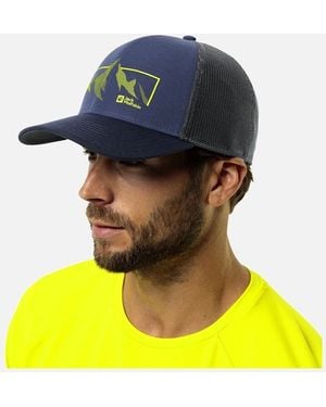 Jack Wolfskin Brand Logo Mesh Back Trucker Cap - Yellow