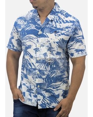 Timberland Hawaiian Shirt - Blue