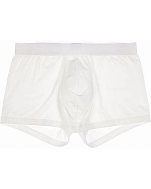 Hom Modal Cotton Boxer Trunk - White