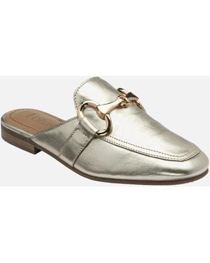 Lotus Taylor Backless Loafers - White