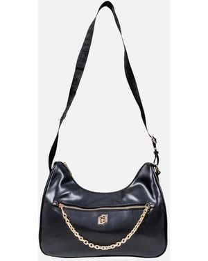 Liu Jo Faux Leather Shoulder Bag With Zip Fastening - White