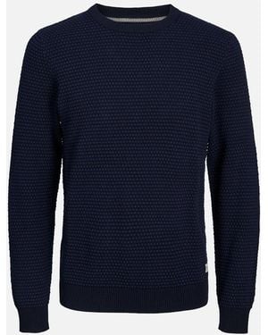 Jack & Jones Jack And Jones Bronwood Knit Hoodie - Blue