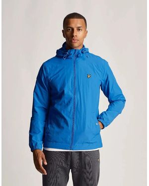 Lyle & Scott Water Resistant Hooded Jacket - Blue