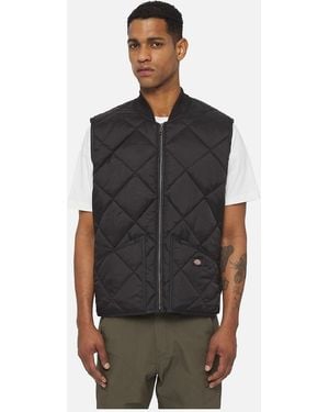 Dickies Diamond Quilted Vest - Black