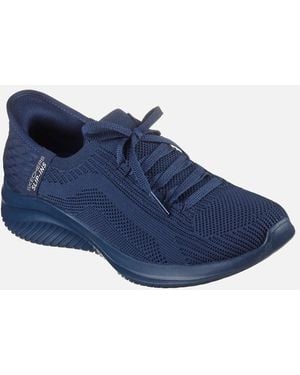 Skechers Ultra Flex 3.0 Pure Colour Textile Dark Trainers - Blue