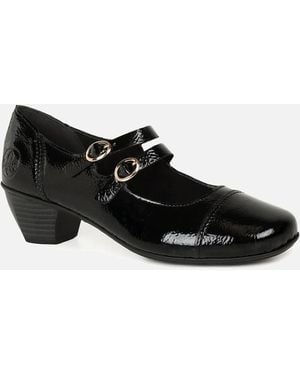 Rieker Tango Mary Jane Court Shoes - Black