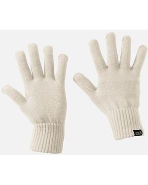 Jack Wolfskin Adult Milton Gloves - White