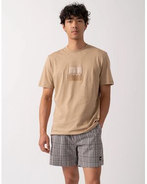 BOSS Hugo Dusplit Logo Print T-Shirt - Multicolour