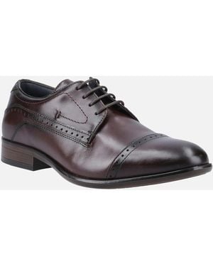 Pod Ralph Leather Chestnut Oxford Shoes - Brown
