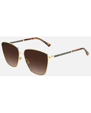 Jimmy Choo Metal Degraded Category 3 Sunglasses - Brown