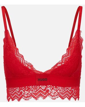 BOSS Padded Triangle Bra - Red