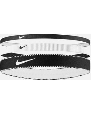Nike Classic Mixed Flexible Headband (Pack Of 3) - White