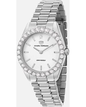 Chiara Ferragni Stainless Steel Quartz Analog Watch - White