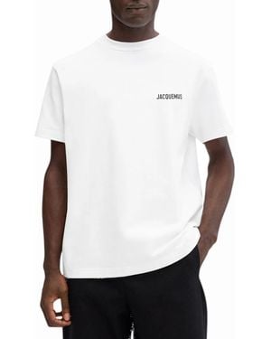 Jacquemus T Shirts The Saint Tropez Place Des Lices Address T-Shirt - White