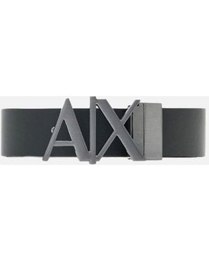 ARMANI EXCHANGE Plate Belt Reversible - Grey