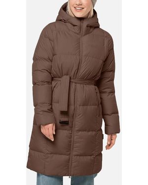Jack Wolfskin Frozen Lake Windproof Water Repellent Coat - Brown