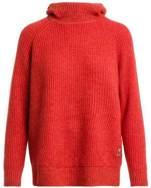 Parajumpers Tory Knitted Hoodie Comfort Fit Hoodie - Red