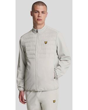 Lyle & Scott Sports Hybrid Double Baffle Jacket - Grey