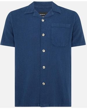 Remus Uomo Paolo Tapered Ss Shirt 29 - Blue