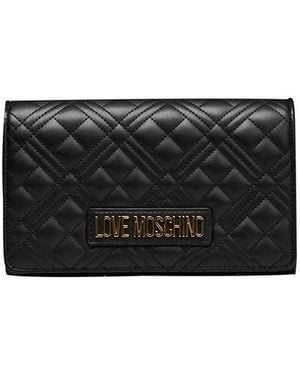 Love Moschino Chain Strap Flap Bag With Magnetic Closure - Black