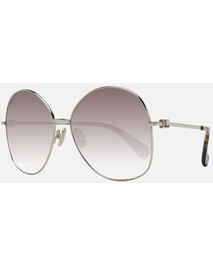 Max Mara Round Sunglasses With Gradient Lenses - Metallic
