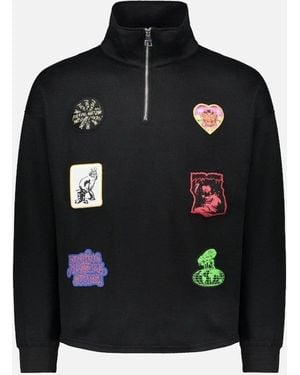Fucking Awesome Patches 1/4 Zip - Black