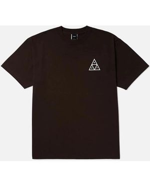 Huf Set Triple Triangle S/S Espresso T-Shirt - Black