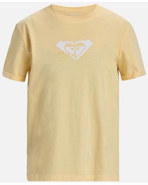 Roxy Oceanregular Corpo Short Sleeve T-Shirt - Yellow