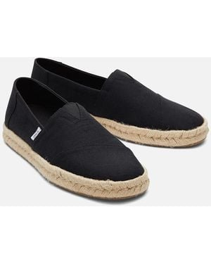 TOMS Alpargata Rope 2.0 100% Cotton Espadrilles - Black