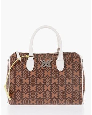 John Richmond Logo Print Bauletto Tote Bag With Shoulder Strap - Brown