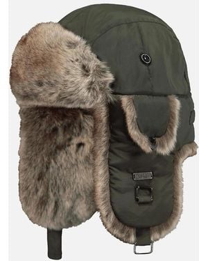 Barts Kamikaze Faux Fur Lined Strap Hat - Grey