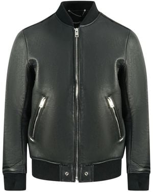 DIESEL L-Bluff Leather Jacket - Black