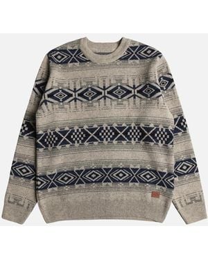 Billabong Ranchero Crew Neck Jumper - Natural