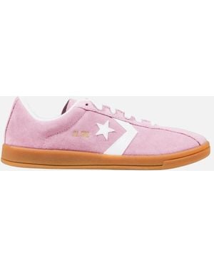 Converse Suede Lace-Up Trainers - Pink