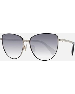 Max Mara Metal Butterfly Sunglasses With Gradient Lenses - Metallic