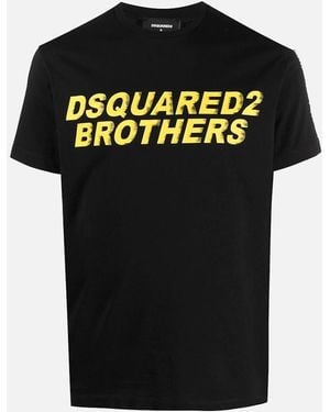 DSquared² Fade Logo Brothers T-Shirt - Black